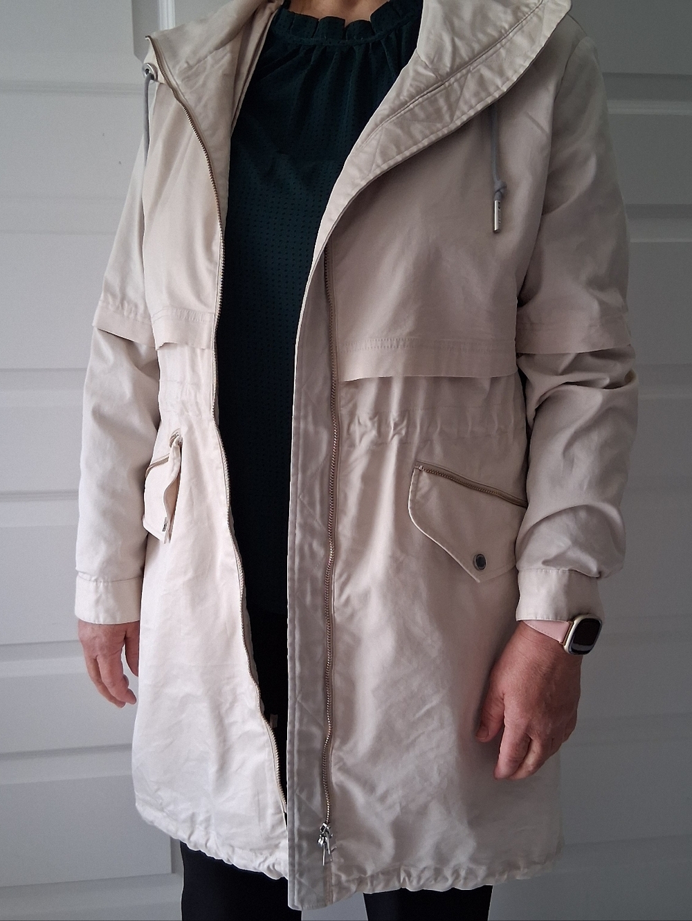 Soia & Kyo Rain Jacket Trench XL US 14 VGUC Water Resistant - Picture 7 of 16